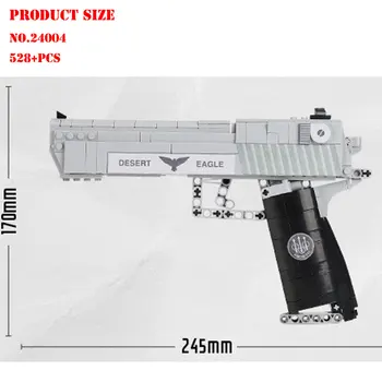 BZDA Militar Seria Sniper Rifle Blocuri AWM Desert Eagle Pistol Automat Pușcă Model Cărămizi Pentru Cadouri