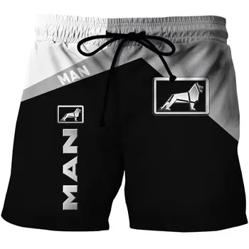 Bărbați de Curse 3D Print Shorts de pe Litoral Casual Pantaloni de Plajă Masculin Elastic Țesute Material pantaloni Scurți Om de Sport în aer liber Uscare Rapidă pantaloni Scurți