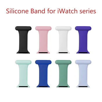 Curea din silicon Pentru Apple Watch Brosa, Bratara Bratara de Înlocuire Pentru Apple Ceas de mână de Culoare TPU Curea Pentru IWatch Serie