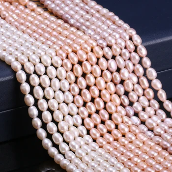 De înaltă Calitate Naturale, Perle de apă Dulce Margele Real de Perle de Cultură Margele Vrac pentru a Face Bijuterii DIY Bratara Fir de 13 Inch