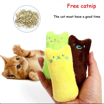 Dentiție catnip игрушки interactiv de distracție de pluș jucărie pisica pisoi animale de companie mestecat vocal jucărie degetul mic catnip pisica accesorii