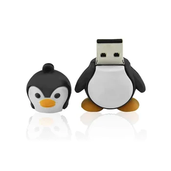 Desene animate noi 64GB USB 2.0 Flash Drive Noutate Copil Drăguț Pinguin 4GB, 16GB 32GB de 128GB, 256GB Pen Drive Memory Stick stick cadou