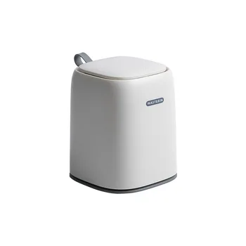Desktop Gunoi de uz Casnic de tip Împinge Resturile Găleată cu Capac Mini Masa de toaleta de Stocare Găleată de Birou Hârtie de Depozitare Coș