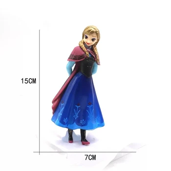 Disney 15cm Printesa Frozen Elsa Anna Cifrele de Acțiune PVC Anime Cifre Modelul de Colectare Jucarii de Cadouri de Craciun Pentru Copii Fete