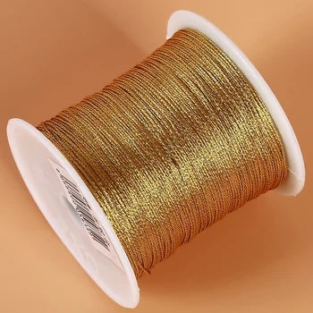DIY de Argint/ Aur Color Chineză Nod de Cordon String Cordon Pentru DIY Artizanat Instrument de Mână Firul de Coasere