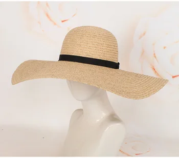 Doamnelor Soare Pălării Fedora Pălărie de Paie Europene și Americane Retro Aur Împletite Pălărie de sex Feminin Umbrelă de soare Capac Plat Viziere Pălării