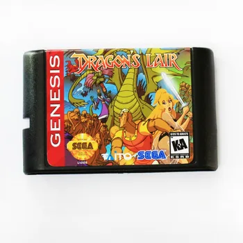 Dragon ' s Lair 16 biți MD Carte de Joc Pentru Sega Mega Drive Pentru SEGA Genesis