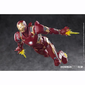 E-Model MK46 Iron Man 1/9 Scară de Plastic de Asamblare Model de Acțiune Cifre de Jucării, Cadouri pentru Copii