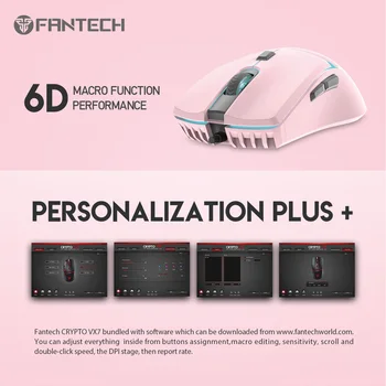 FANTECH VX7 SAKURA cu Fir Mouse de Gaming Mice 8000DPI Senzor Optic 5 Independent Butoane Pentru Laptop PC Gamer