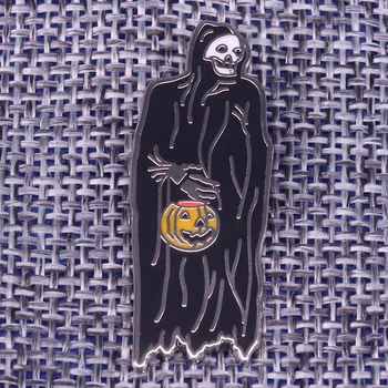 Fantoma neagra Cu Felinar Infricosator Pin pentru Casa Bantuita de Halloween Diorama sau casă de Păpuși
