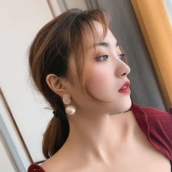 Femeie Elegant Pearl Cercei Nou coreean Personalitate Stud Cercei pentru Femeile 2020 Moda Bijuterii Kolczyki Accesorii