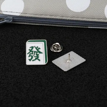FIMAODZ Nouă Personalitate stil Chinezesc Mahjong Sichuan Broșă Pin Creative Wild Elevii Picătură de Ulei de Metal Ultimul Ac Zaruri Insigna