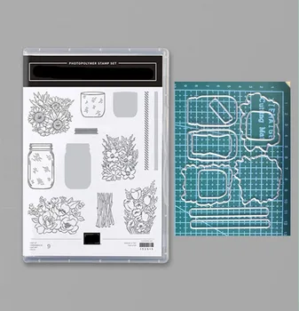 Floare Pachet de Tăiere de Metal Moare și Timbre pentru DIY Scrapbooking Album Foto Decorative Relief DIY Cărți de Hârtie Tăiat Mor 2021