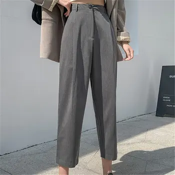HziriP Liber Talie Mare, Solid OL Streetwear Pantaloni Fierbinte Chic 2021 Moda Slim se Potrivesc de Mari Dimensiuni Blând Nou Pantaloni Casual
