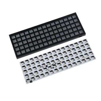 ID75 QMK Hotswap Kit de 75 De Aspect Cheie Anodizat Aluminums Ortholinear Caz Placa de Tip C PCB Tastatură Mecanică Idobao75