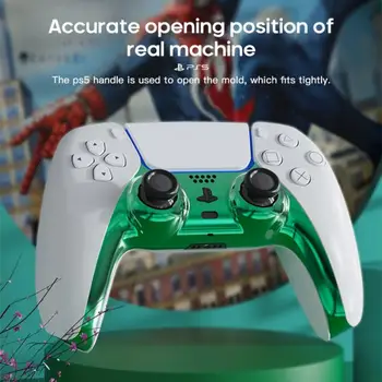 Jocul se Ocupe de Caz Pentru Dublu Sens Controller Masca Fata Colorata Înlocuirea Plăcii Cu 2 Thumb Grips Pentru PlayStation 5 Pentru PS5