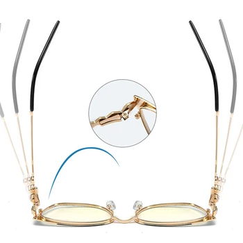 Kachawoo optic ochelari anti-lumina albastra de sex feminin metal ochii de pisica, rame de ochelari pentru femei computer de protecție alb negru fierbinte de vânzare