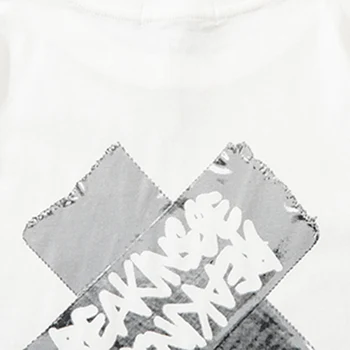 LACIBLE T-Shirt de Vară Hip Hop Bărbați Streetwear Harajuku Înger Rupt Inima de Imprimare Maneca Scurta Bumbac Vrac Topuri Casual