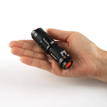 Lanterna EDC Echipat Cu Ultra Tactică Clară Lumină din Aliaj de Aluminiu rezistent la apa Mini Zoom Lanterna Cu Telescopic Focus