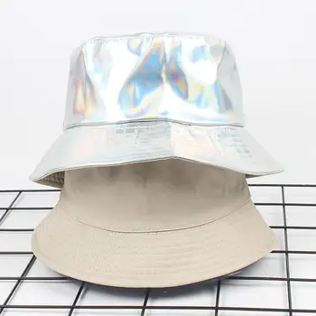 LDSLYJR 2019 Bumbac solide Două părți Găleată Pălărie Pescar Pălăria în aer liber, de călătorie pălărie Pliabilă Soare Cap Pălării pentru Bărbați și Femei 530