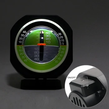 LEEPEE Built-in LED-uri Auto Busola Auto Vehicul Declinometer Gradient Inclinometer Unghi Auto Panta Metru Nivel de Înaltă precizie