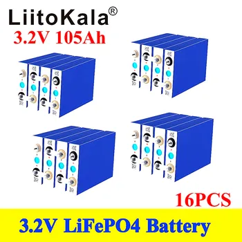 LiitoKala 3.2 V 100Ah 105Ah lifepo4 baterie 3C 300A descărcarea de gestiune pentru DIY 12V 24V 36V 48V 400Ah acumulator barca scooter caravana