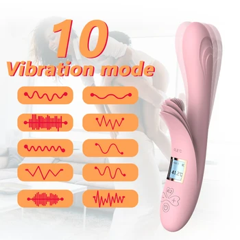 Limba Lins Vibratoare pentru Femei Masturbare Încălzire G-spot Stimulator Clitoris Dilldo Vagin Orgasm Oral Sex Jucării pentru Adulți
