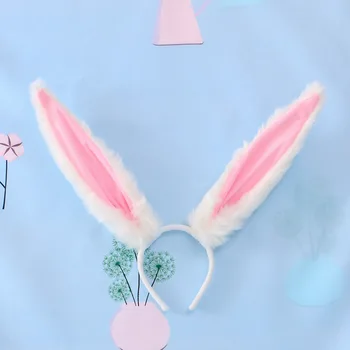 Lolita Cosplay Bentita Urechi De Iepure Pufos De Pluș Dulce Timp De Iepure Bunny Accesorii Cadouri Pentru Fete