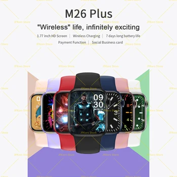 M26 Plus Smartwatch Bluetooth Apel de Încărcare fără Fir de Fitness brățară Pentru Apple Watch Ios Android PK IWO 13 DT100 HW16 HW22 Pro