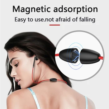 Magnetic Setul Cu Cască Bluetooth Pentru Căști Sport Funcționare Căști Cască Cu Microfon Stereo De Căști Pentru Telefon Mobil Căști Auriculares