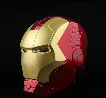 Marvel Avengers Iron Man Casca Cosplay 1:1 Filmul Periferic Model De Lumină Led-Uri Ironman Masca Pvc Acțiune Figura Jucarii
