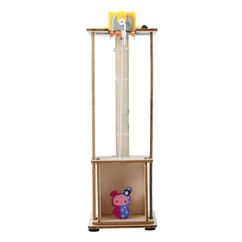 Mayitr 1buc Predare Lift Funcție de Principiul de Jucărie DIY Asambla Lift Electric Jucării Experiment științific Copii Jucarii Cadou