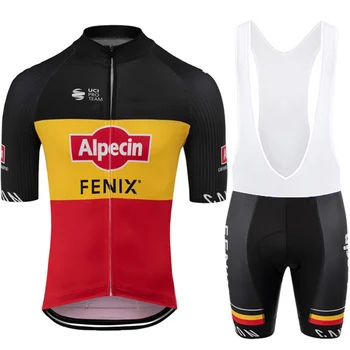 Mens Alpecin FENIX Ciclism de Îmbrăcăminte de Vară 2020 Ciclism Jersey Set Road Bike Wear Biciclete Salopete pantaloni Scurți de Biciclete de Curse Haine camasi