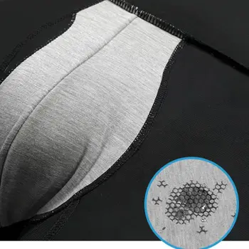 Mens Burtica Control Shapewear Pantaloni Scurți De Înaltă Talie Slăbire Anti-Curling Lenjerie De Corp Fără Sudură Formator Ochiurilor De Plasă Boxeri