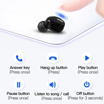 Mini X9 Pavilioane Wireless de Reducere a Zgomotului In-ear Design Bluetooth 5.0 Căști Confortabile pentru Uzura de Sunet 3D Pentru Huawei Cască