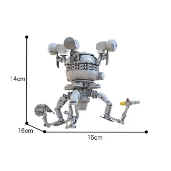 MOC Reclame Robot DOMNUL Handy Joc de Caractere Cărămizi High-tech Radiații Refugiu Model de Bloc de BRICOLAJ, Jucarii Pentru Copii 337pcs