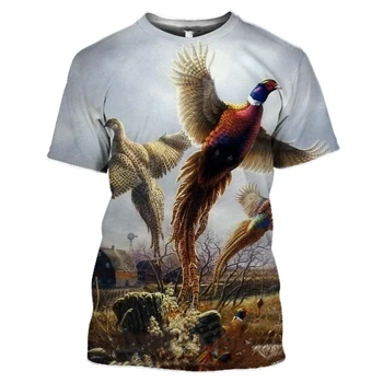 Moda Amuzant Streetwear Sus Mistreț tricou Barbati pentru Femei Jungla de Animale Sălbatice de Imprimare 3D de Vânătoare Reed Camuflaj T-shirt G