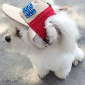Moda Câine De Companie Capace Mici Animale De Companie Cățeluș Scrisoare De Imprimare Cap De Câine De Baseball Capac Vizor Pălăria În Aer Liber Accesorii Sun Bonnet Capac De Chihuahua