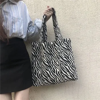 Moda de Mare Capacitate Zebra Panza Geantă de mână Pungă de Femei de Lux, Geanta de Umar Noi Cumpărături Tote Geanta Casual de Călătorie geanta sub brat