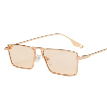 Moda Ochi de Pisică ochelari de Soare Pentru Femei Barbati Pătrat de Metal Cadru Retro Ochi de Pisică Ochelari de Soare Femei UV400 Umbrire Oculos De Sol