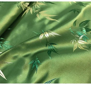 Mylb frunze de Bambus imita tesatura Brocart de mătase Tesatura Damasc Jacquard Tapițerie Mobilier tesatura mozaic de cusut, de țesut 75*50cm