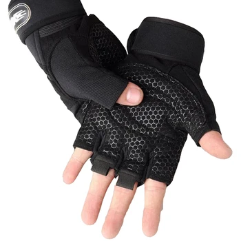 Mănuși de mână pentru Bărbați sală de Gimnastică Antrenament Halfx Degetul Respirabil Exercițiu Femei pentru Omul de Fitness Greutate-Ridicare Ciclism Mănuși de Antrenament
