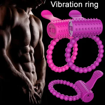 Nou Inel Vibrator pentru Penis Penis Extender Inel Intarziere Ejaculare de Sex Om Jucării pentru Adulți Jucărie Jucării Erotice 19ing