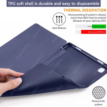 NOU - Pentru Samsung Galaxy Tab A7 10.4 inch 2020 Tableta Caz, Inteligent Dormi Trezește-Capac Pentru Tab A7 SM-T500 SM-T505 SM-T507 soft Shell