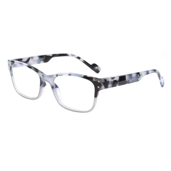 Noua moda ochelari de citit pătrat de mijloc cadru de primăvară balamale de înaltă calitate-cinci culori disponibile dioptrii +0, +50, +75, +100...