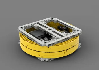 NOUA Știință și tehnologie bloc moc-43960 electrice grele placă turnantă a afișa DIY jucărie asamblate modelul baiat cadou de ziua de nastere