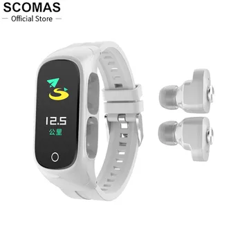 Oamenii Smartwatch Cască Bluetooth Doi-în-Unu Brățară Inteligent Doamnelor Fitness Sport Multifuncțional Ceas Inteligent Pentru Android IOS