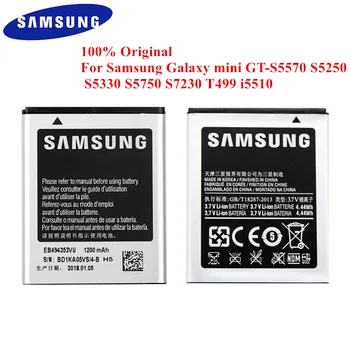 Original, Acumulator EB494353VU pentru Samsung Galaxy Mini GT-S5570 S5250 S5330 S5750 S7230 S5232 C6712 T499 I5510 i559 1200mAh