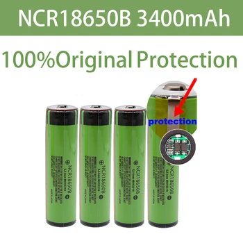 Original, Protejat 18650 NCR18650B baterie Reîncărcabilă Li-ion 3.7 V Cu PCB 3400mAh Pentru Lanterna 18650 baterii de utilizare
