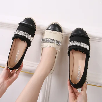 Pantofi De Panza Pentru Femei Aluneca Pe Espadrile Femeie Confortabil Rotund Toe Mocasini Apartamente Doamnelor Pantofi Casual Plat